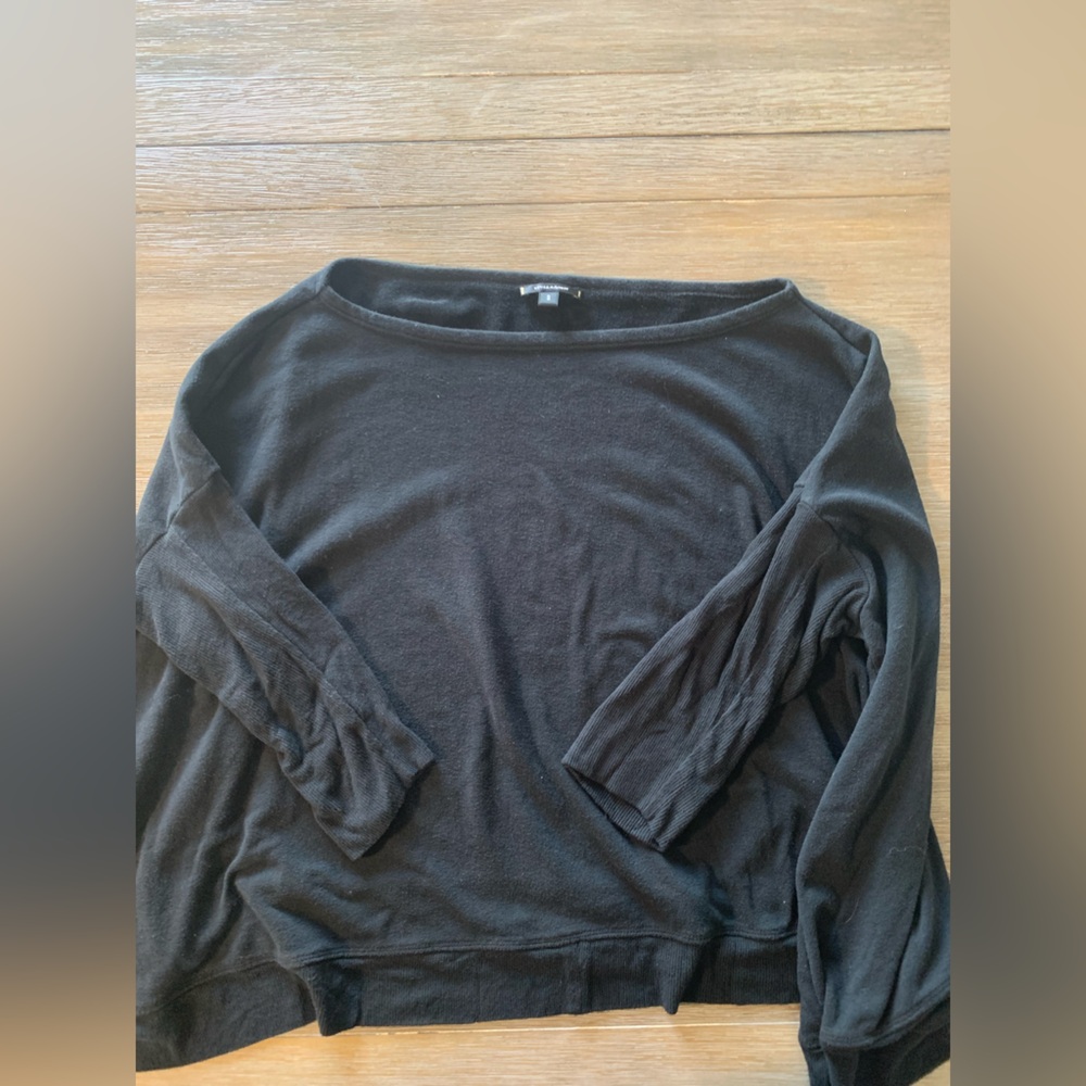 Stella & Dot Black Long Sleeve Tee